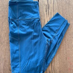 Lululemon 12 Blue Leggings w/ Pockets